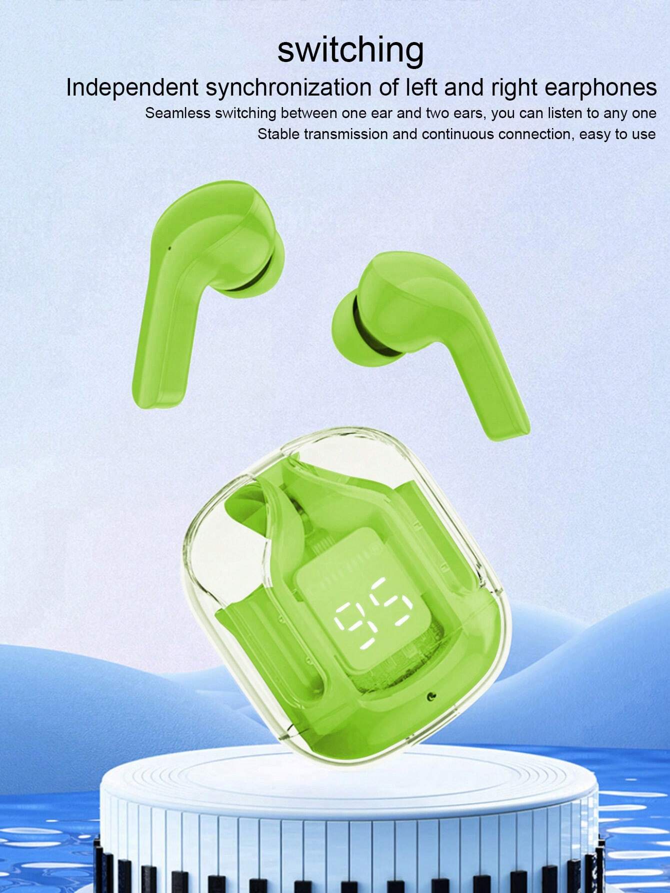 3.1 Professional Air 31 Tws Transparent Earbuds Bluetooth 5.3v (random color )