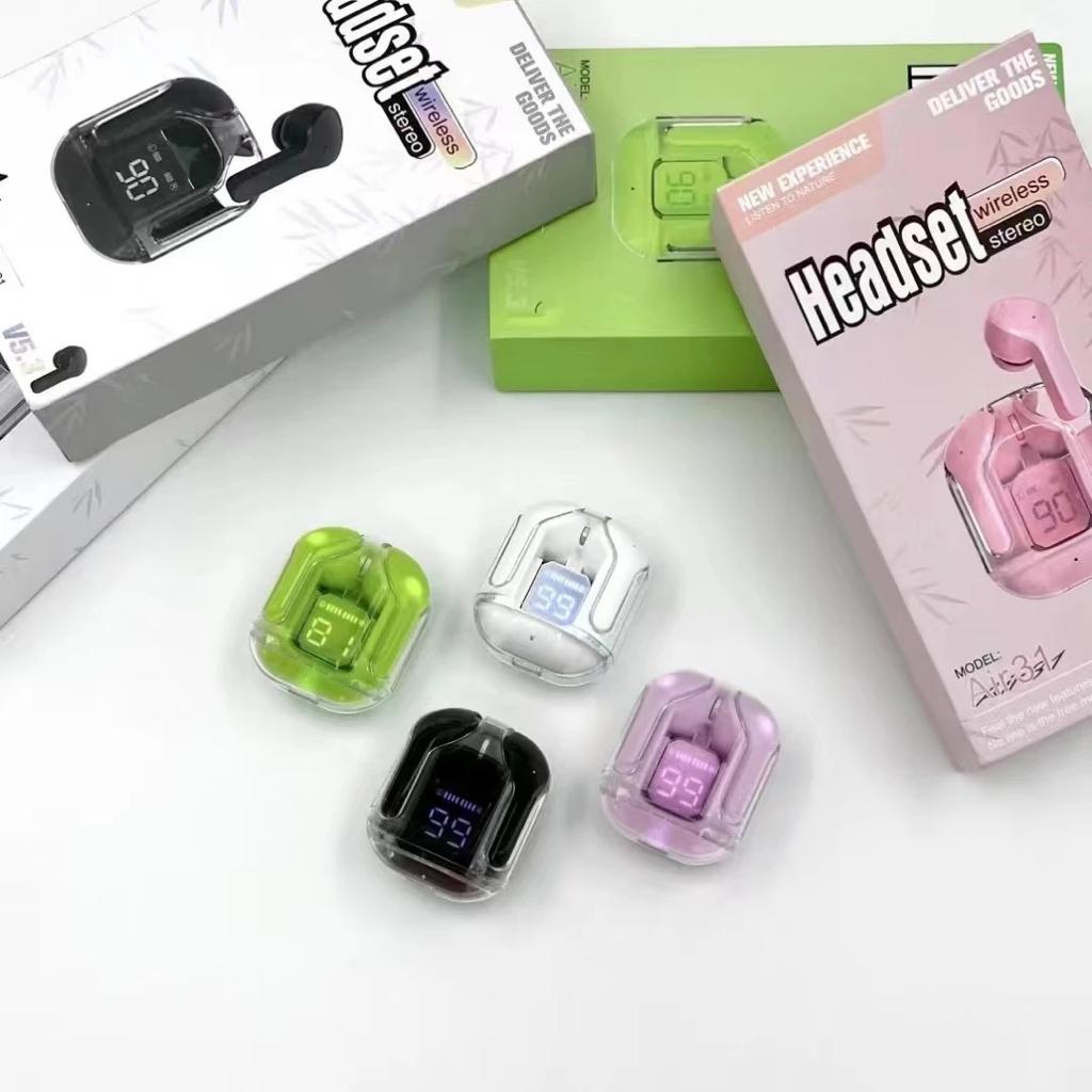 3.1 Professional Air 31 Tws Transparent Earbuds Bluetooth 5.3v (random color )